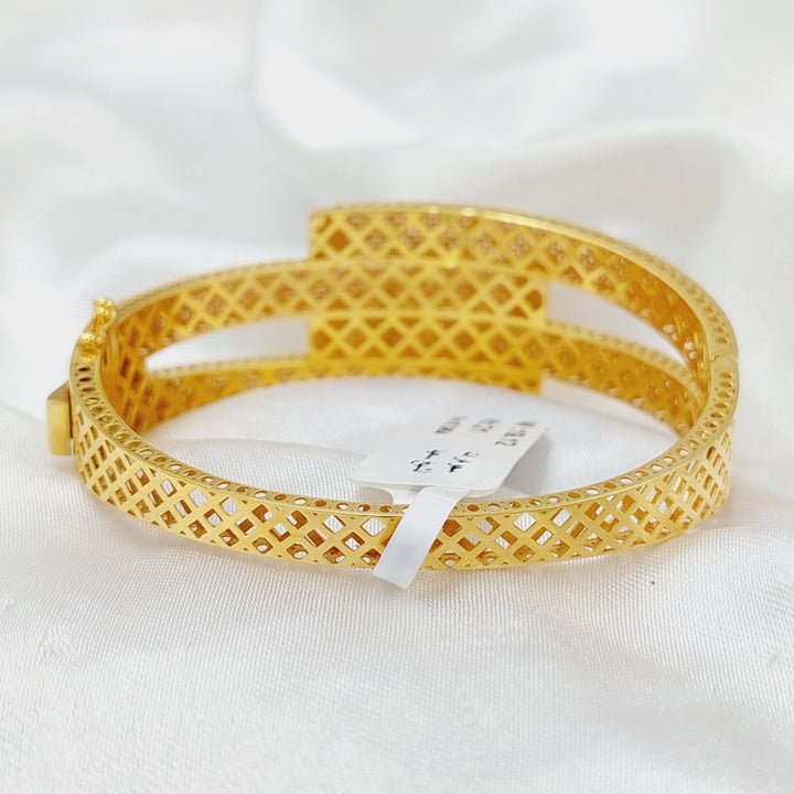 Hexa Bangle Bracelet  Made Of 21K Yellow Gold by Saeed Jewelry-28894