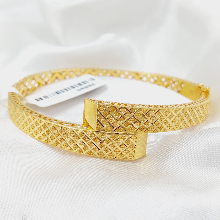 Hexa Bangle Bracelet  Made Of 21K Yellow Gold by Saeed Jewelry-28895