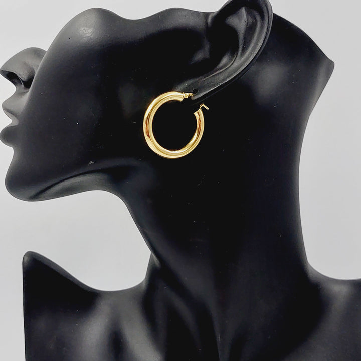 Hoop Earrings  Made Of 18K Colored Gold by Saeed Jewelry-28750