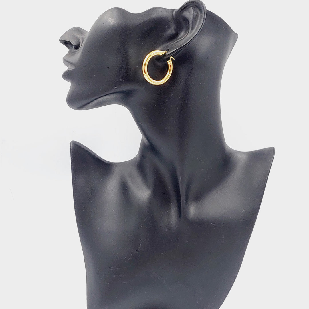 Hoop Earrings  Made Of 18K Colored Gold by Saeed Jewelry-28750