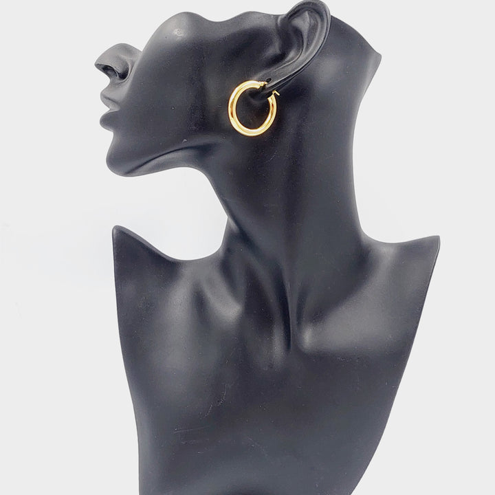 Hoop Earrings  Made Of 18K Colored Gold by Saeed Jewelry-28750