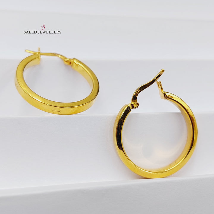 Hoop Earrings  Made Of 21K Yellow Gold by Saeed Jewelry-29743