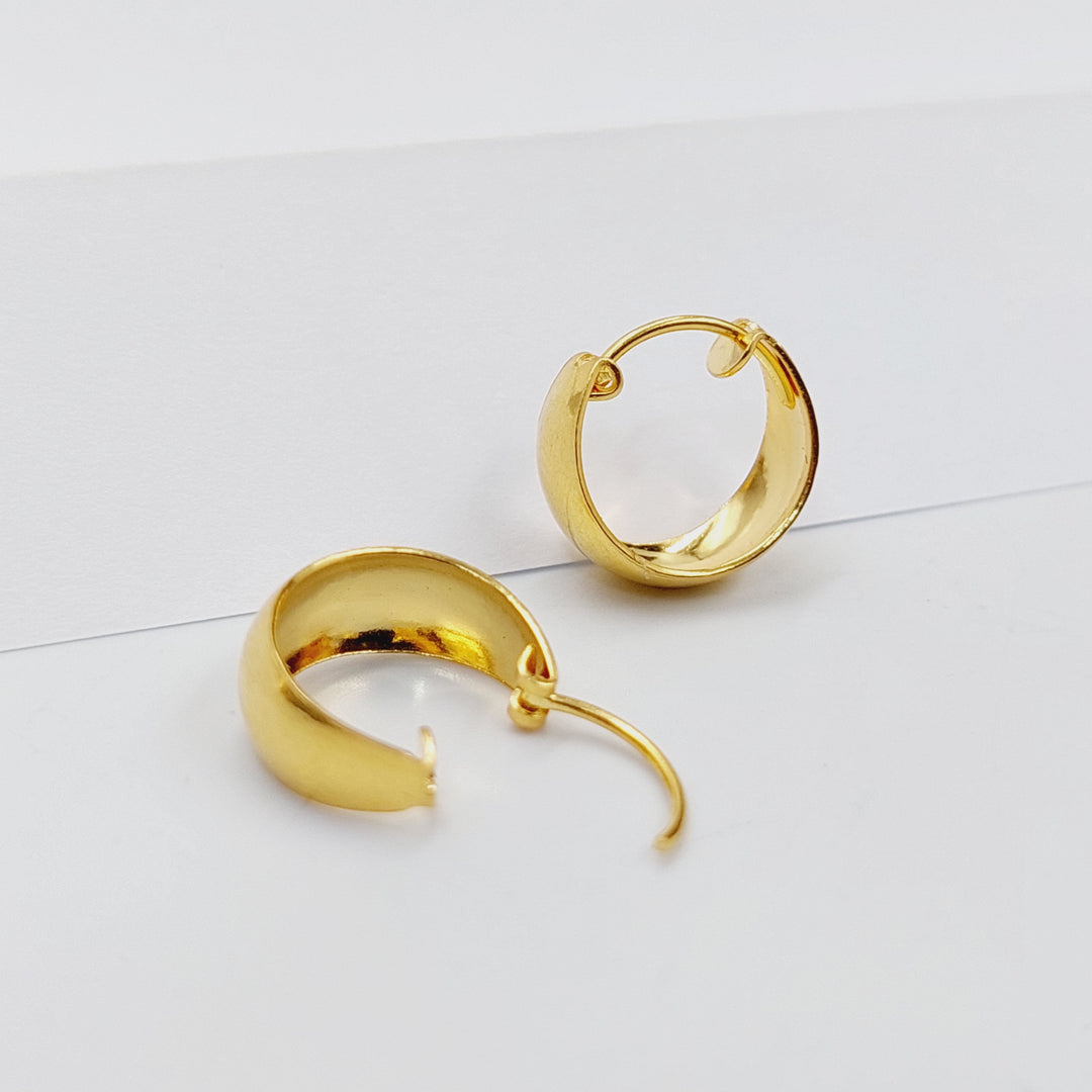 21K Gold Hoop Earrings by Saeed Jewelry - Image 5