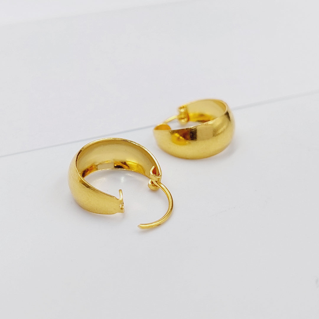 21K Gold Hoop Earrings by Saeed Jewelry - Image 1