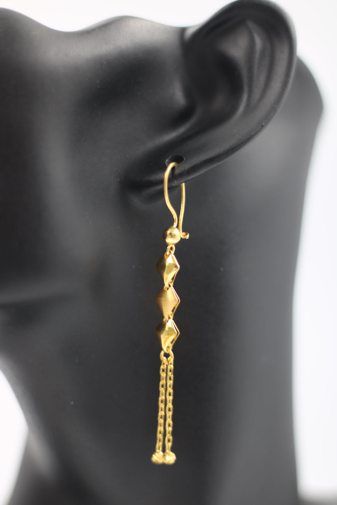 21K Gold Fancy Earrings by Saeed Jewelry - Image 11