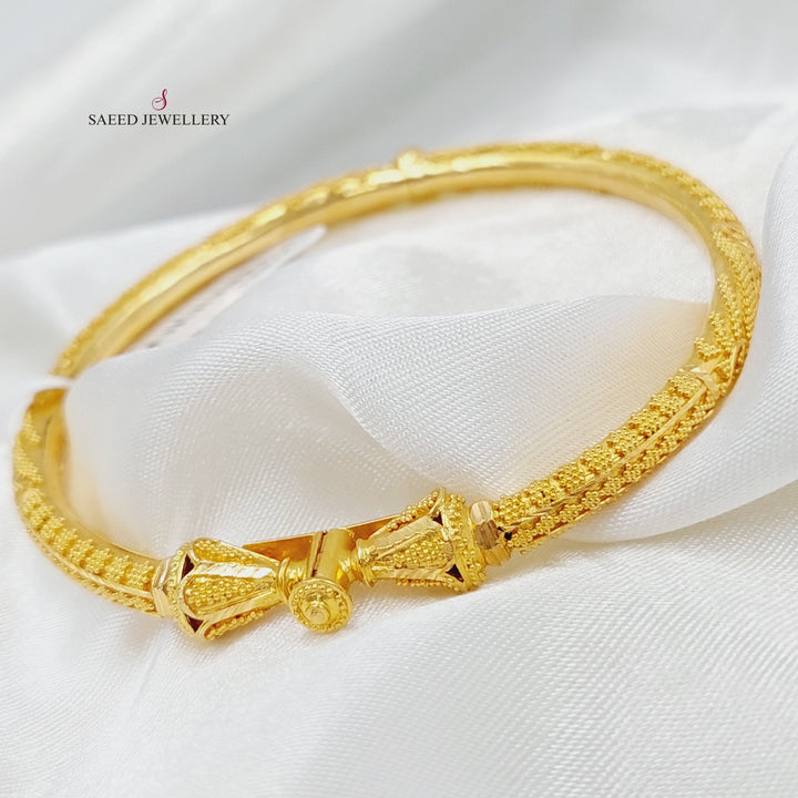 21K Gold Indian Bracelet by Saeed Jewelry - Image 4