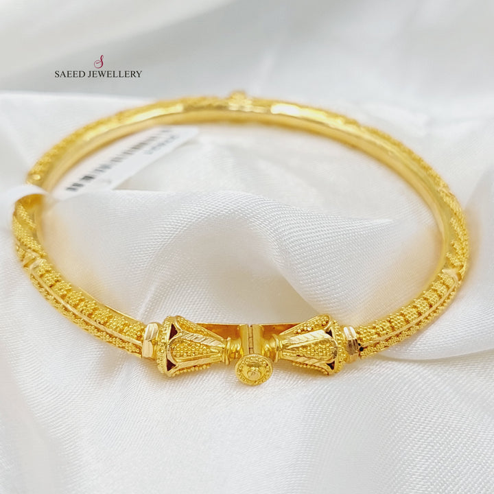 21K Gold Indian Bracelet by Saeed Jewelry - Image 1