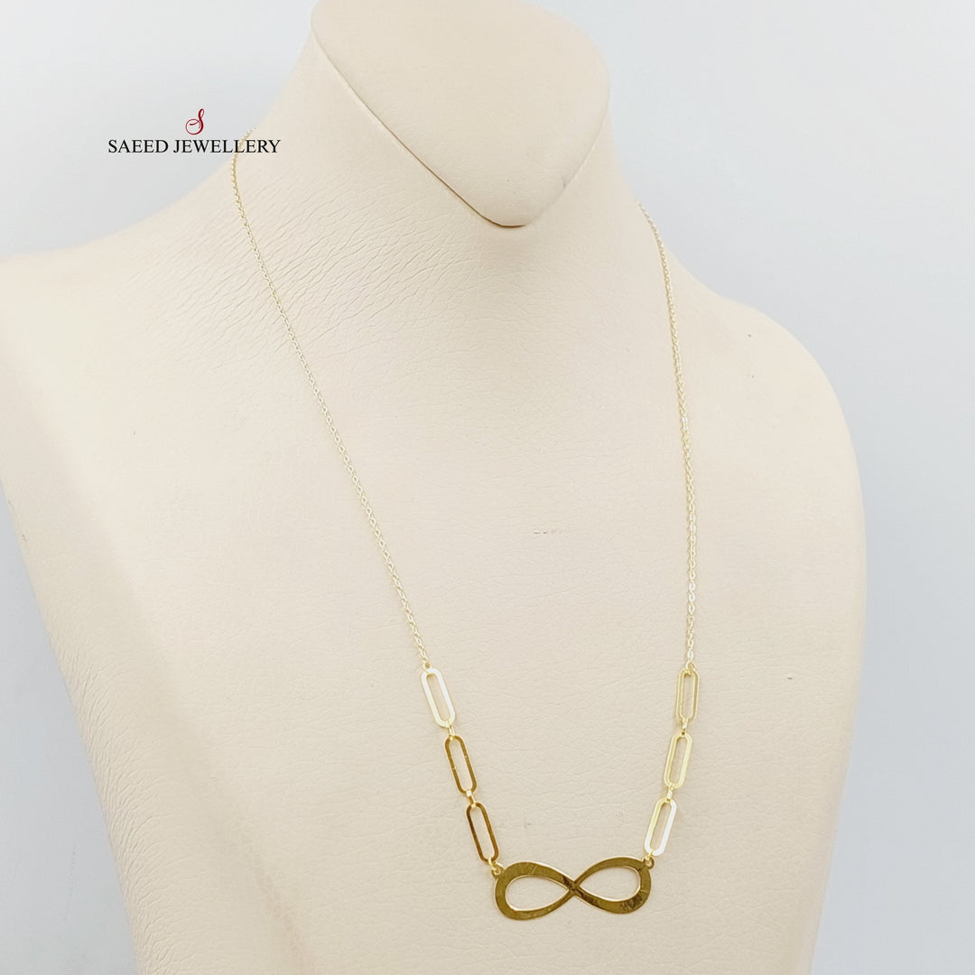 18K Gold Infinite Necklace by Saeed Jewelry - Image 2