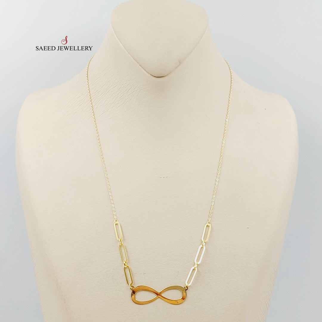 18K Gold Infinite Necklace by Saeed Jewelry - Image 4