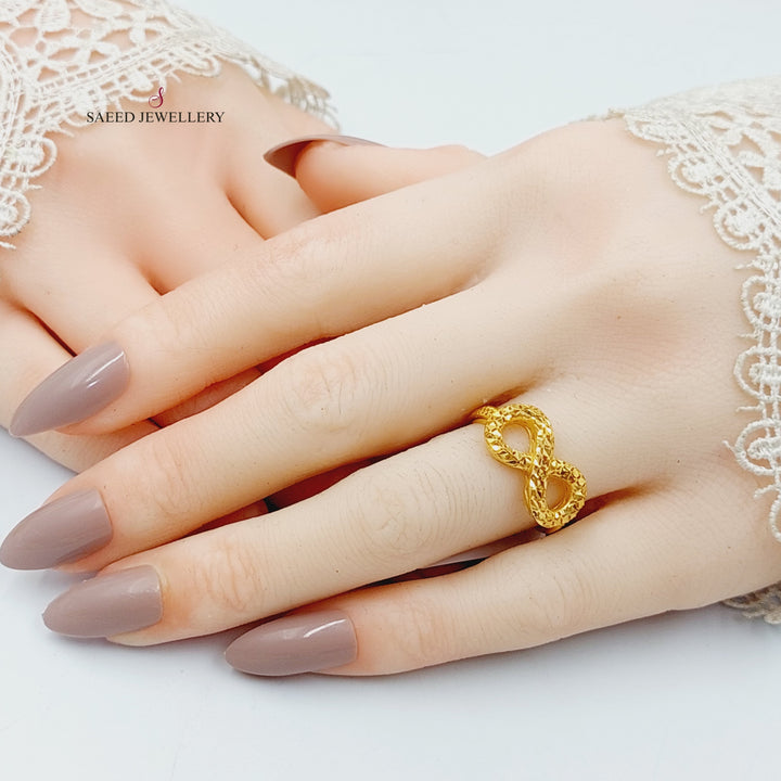 21K Gold Infinite Ring by Saeed Jewelry - Image 4