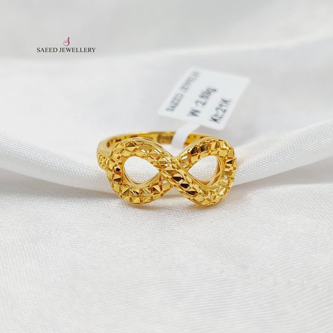 Infinite Ring  Made of 21K Yellow Gold by Saeed Jewelry-31007