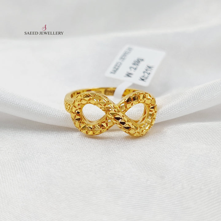 Infinite Ring  Made of 21K Yellow Gold by Saeed Jewelry-31007