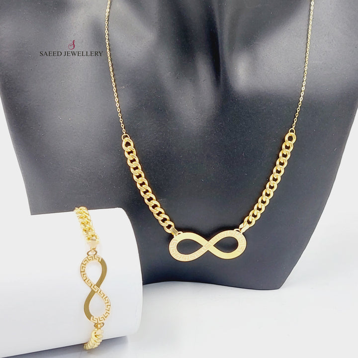 18K Gold Infinite Set by Saeed Jewelry - Image 4