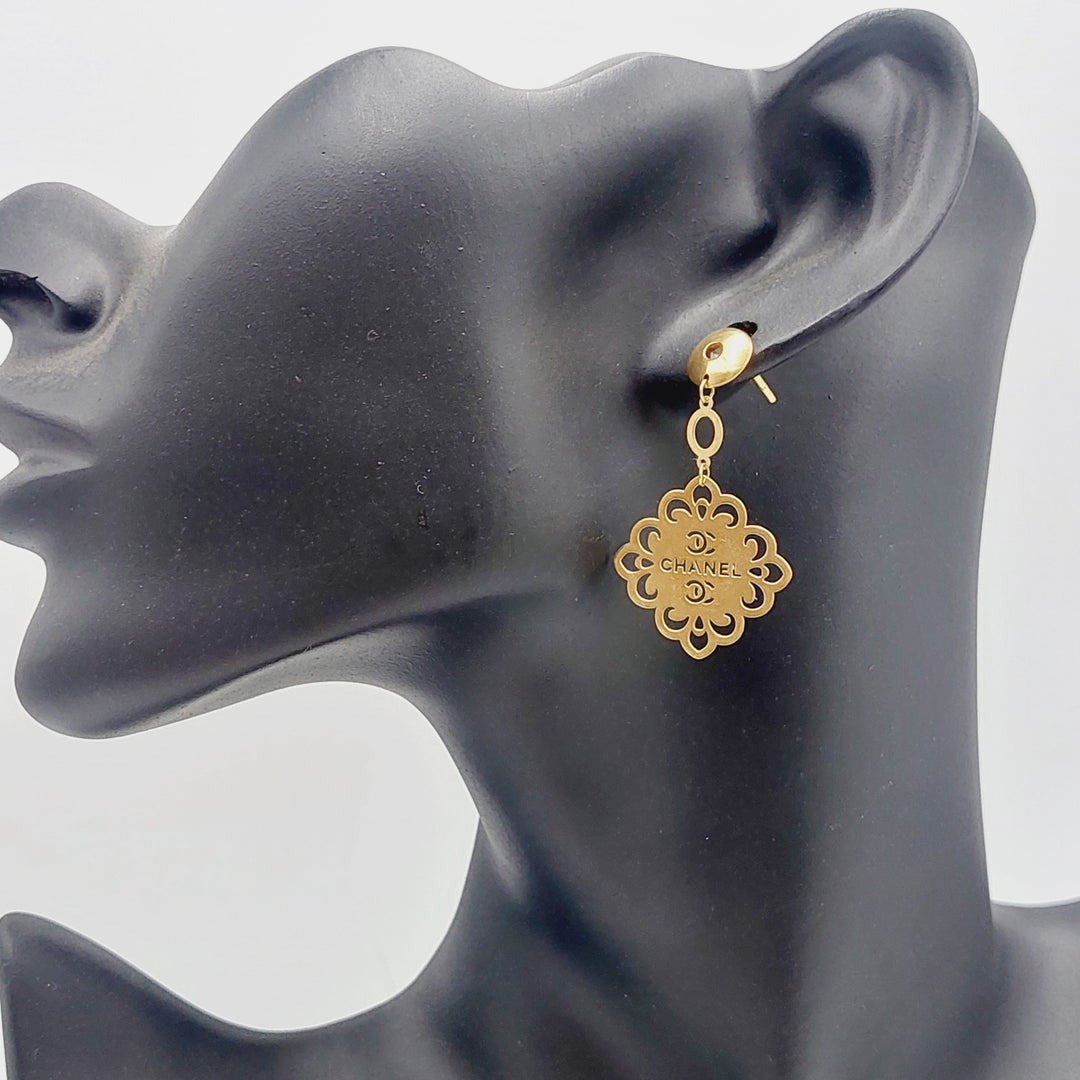 Italian Earrings Made Of 18K Yellow Gold by Saeed Jewelry-27536