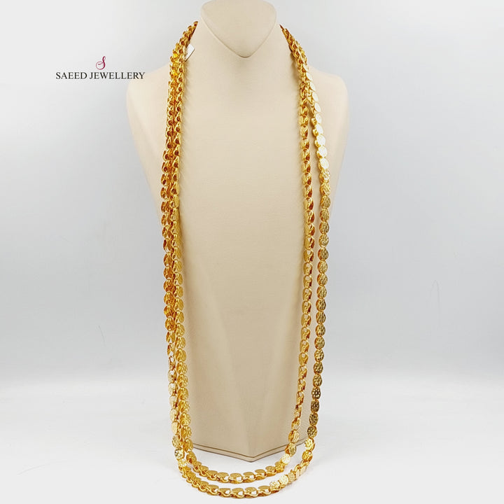 21K Gold Jarir Halabi Necklace by Saeed Jewelry - Image 2