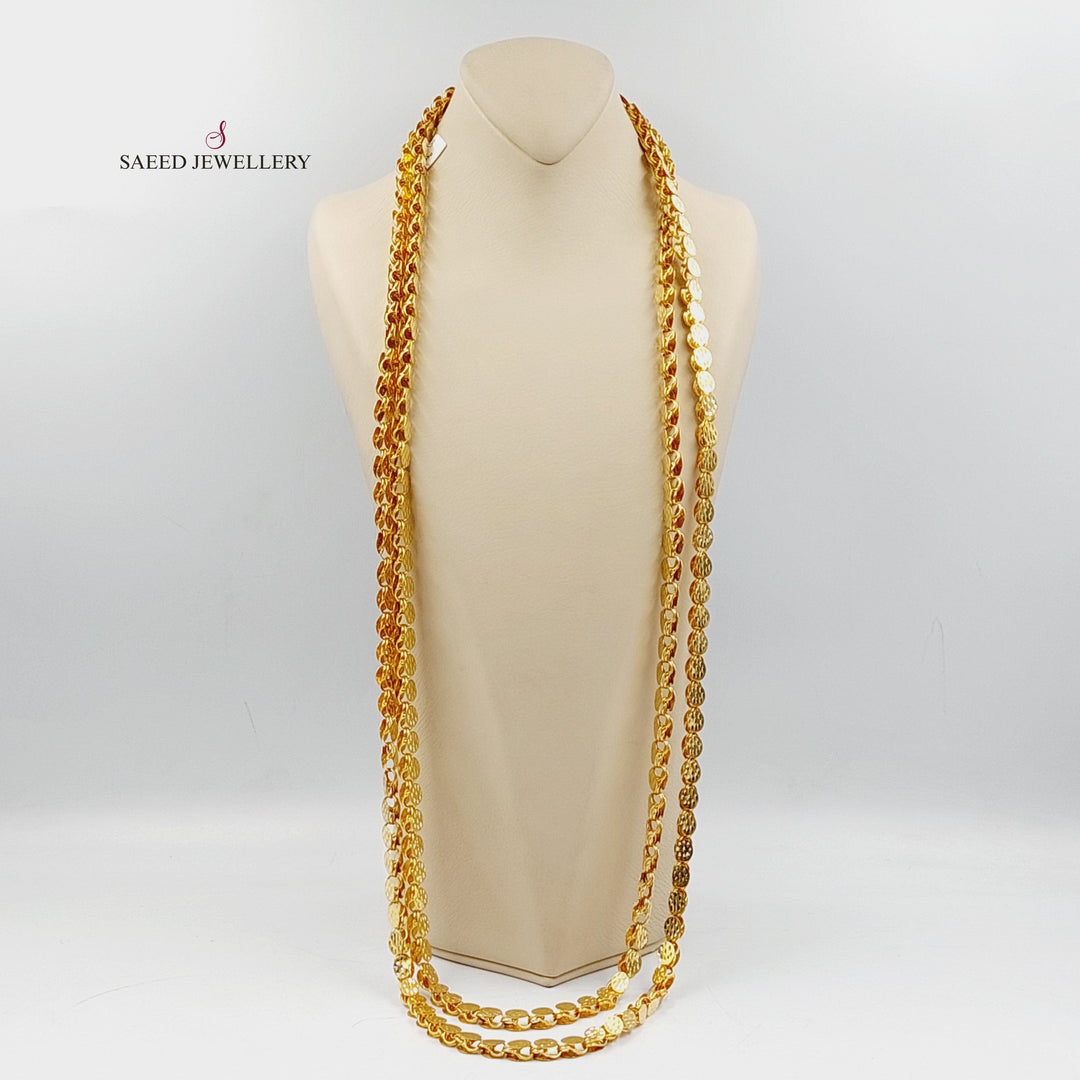 21K Gold Jarir Halabi Necklace by Saeed Jewelry - Image 1