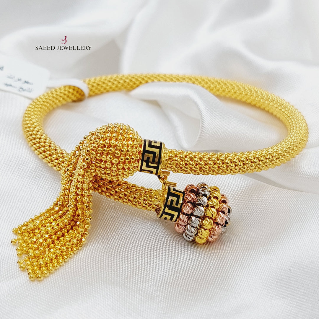 21K Gold Jessica Bangle Bracelet by Saeed Jewelry - Image 1