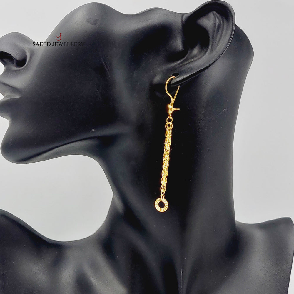 21K Gold Joy Earrings by Saeed Jewelry - Image 2