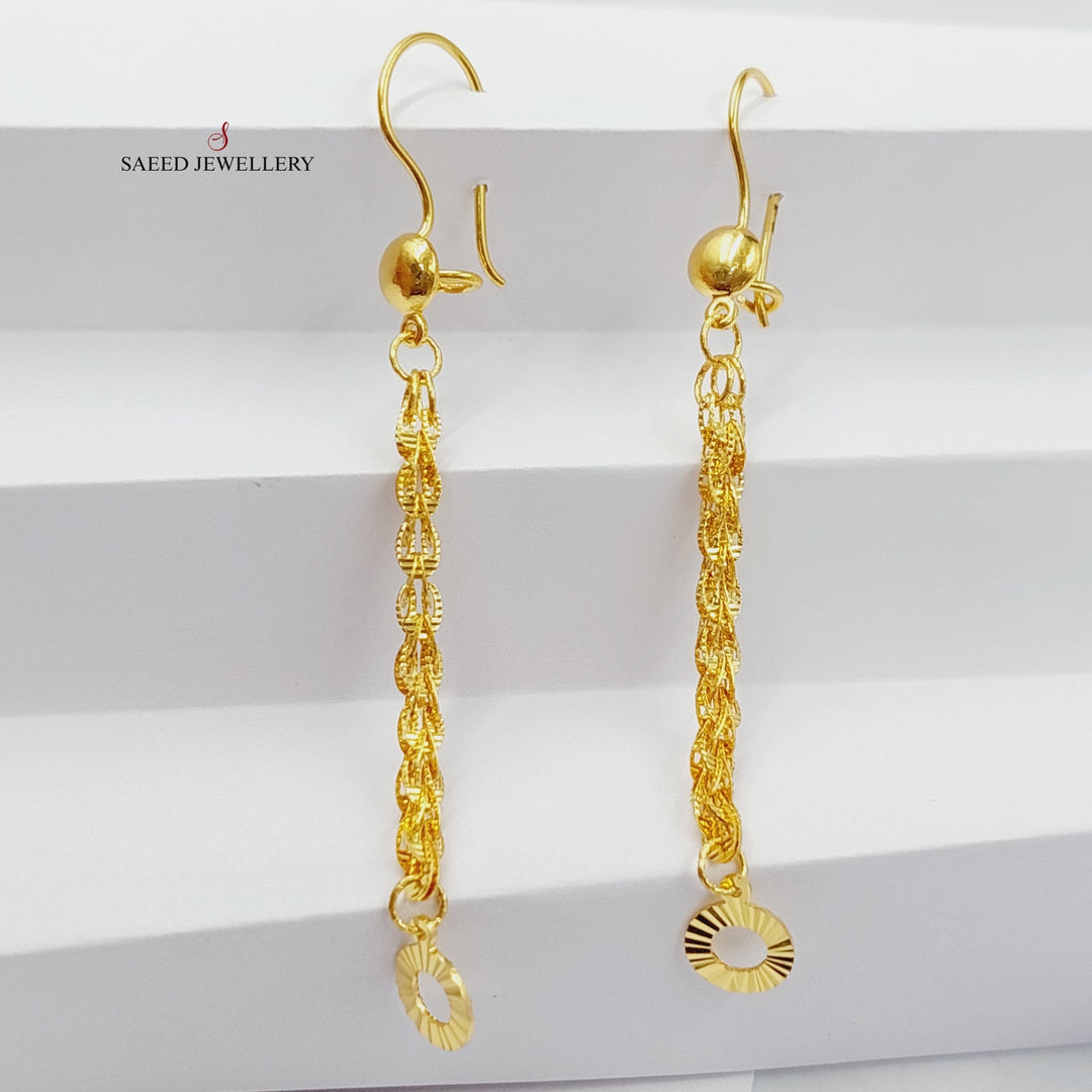 21K Gold Joy Earrings by Saeed Jewelry - Image 8