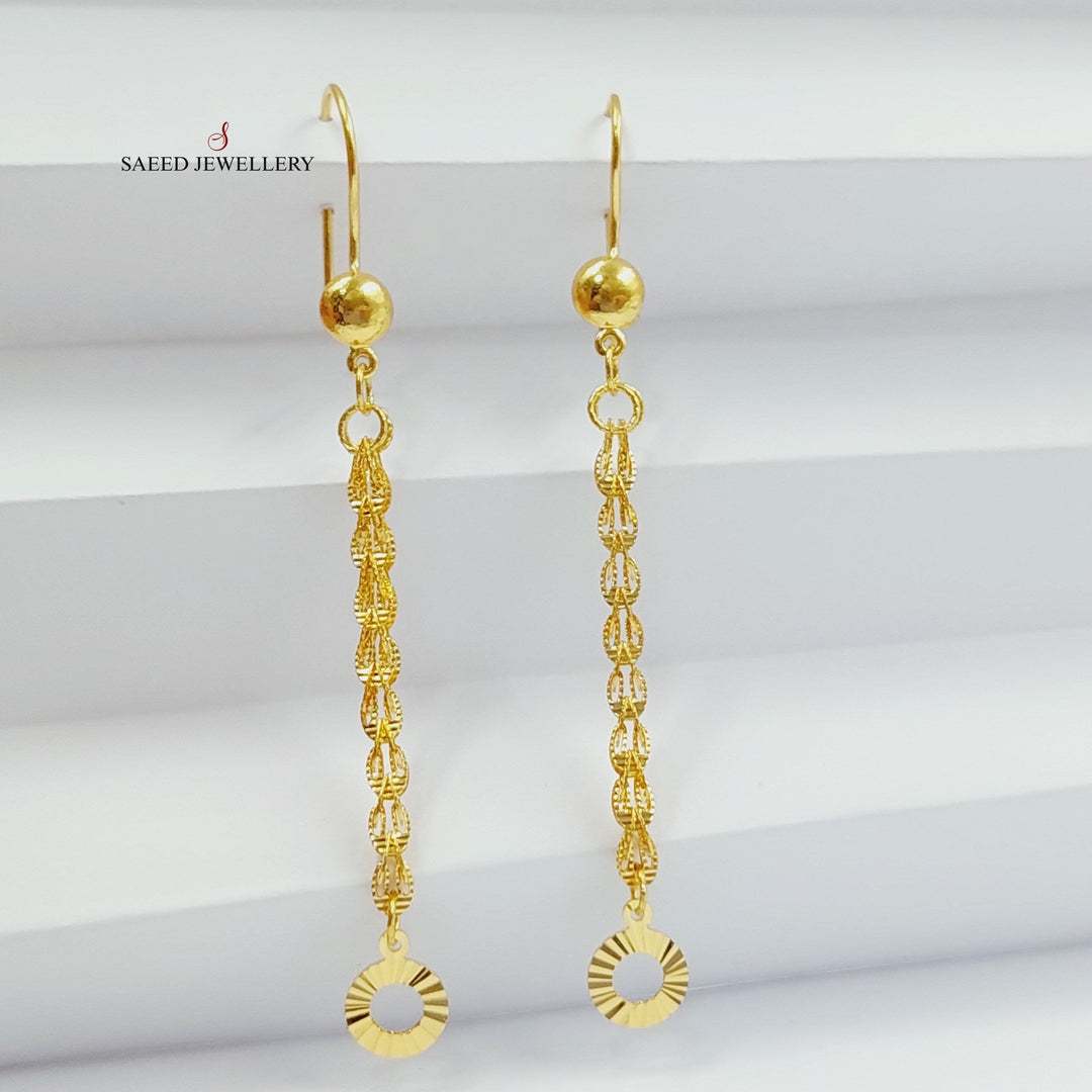 21K Gold Joy Earrings by Saeed Jewelry - Image 6