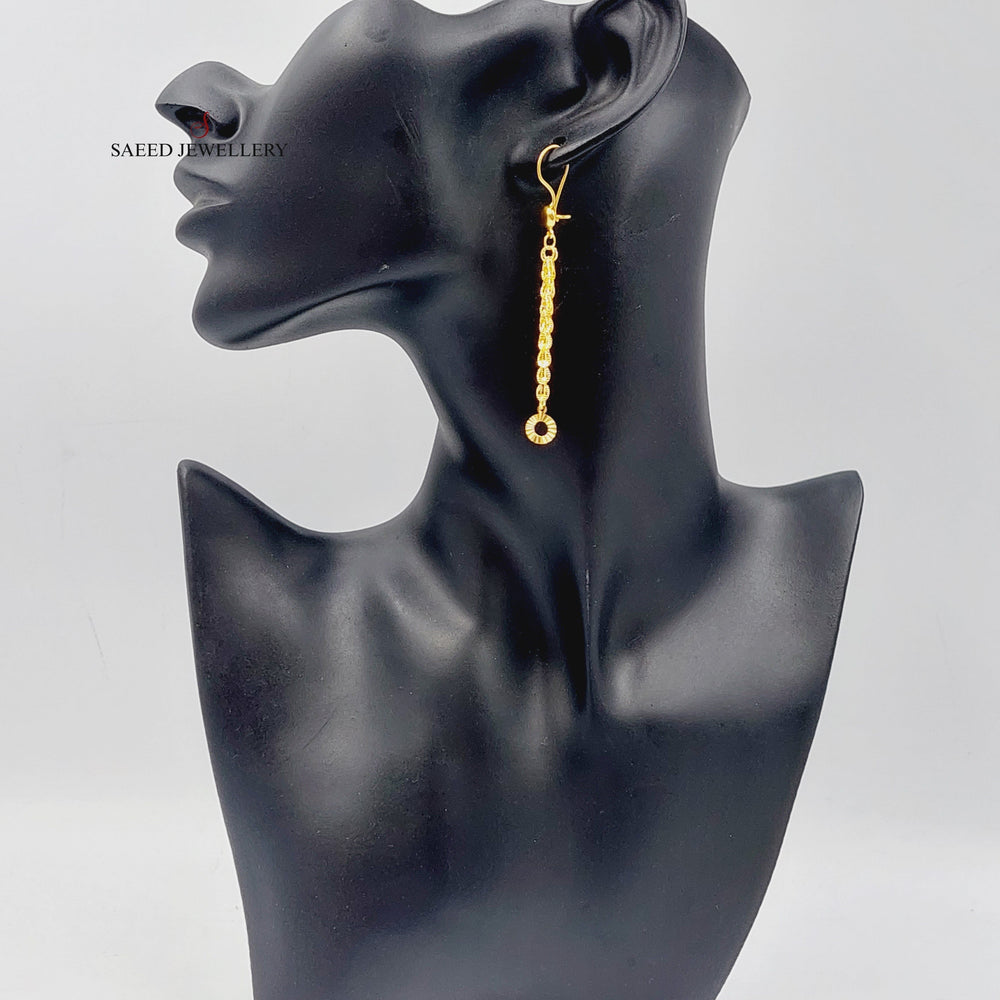21K Gold Joy Earrings by Saeed Jewelry - Image 2