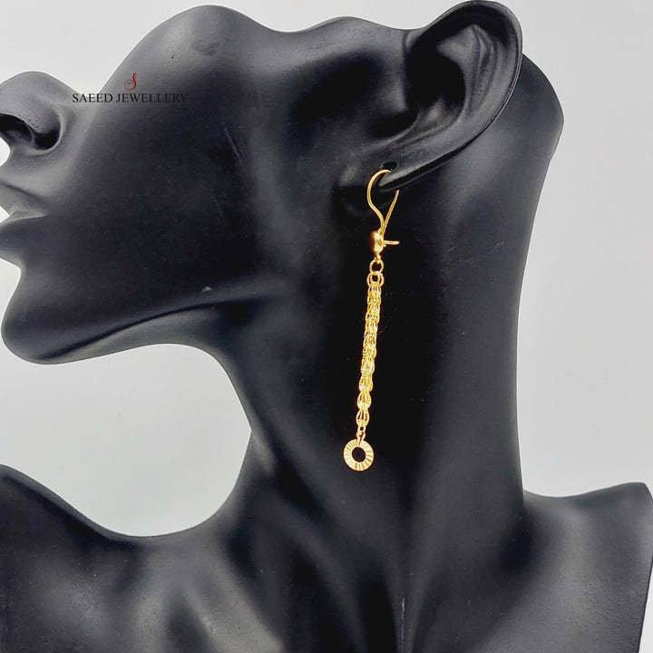 21K Gold Joy Earrings by Saeed Jewelry - Image 3