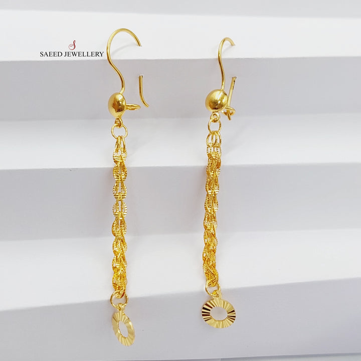 21K Gold Joy Earrings by Saeed Jewelry - Image 1