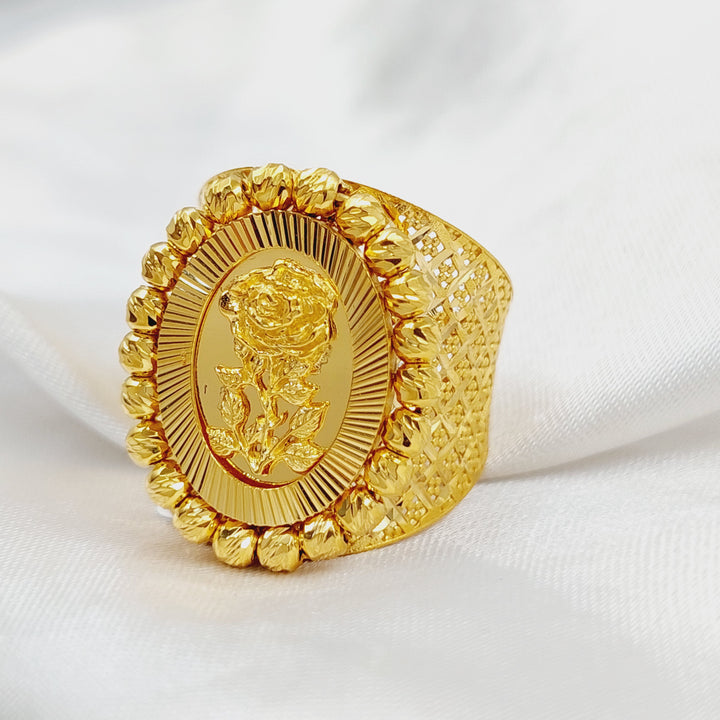 K Gold Balls Ounce Ring by Saeed Jewelry - Image 3