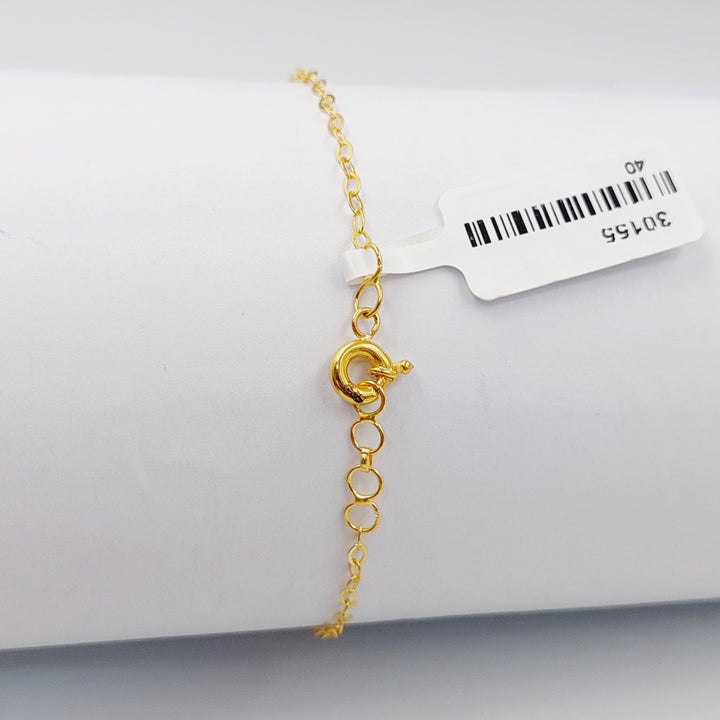 21K Gold Kuwaiti Bracelet by Saeed Jewelry - Image 2