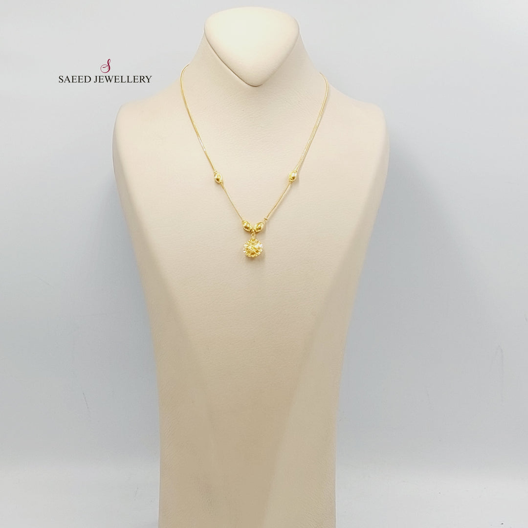 21K Gold Kuwaiti Necklace by Saeed Jewelry - Image 15