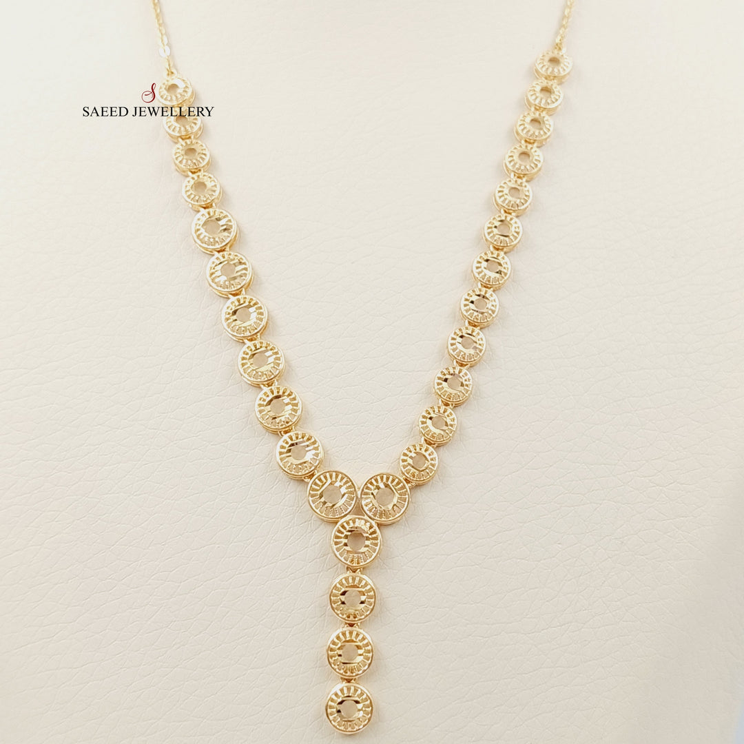 21K Gold Kuwaiti Necklace by Saeed Jewelry - Image 2