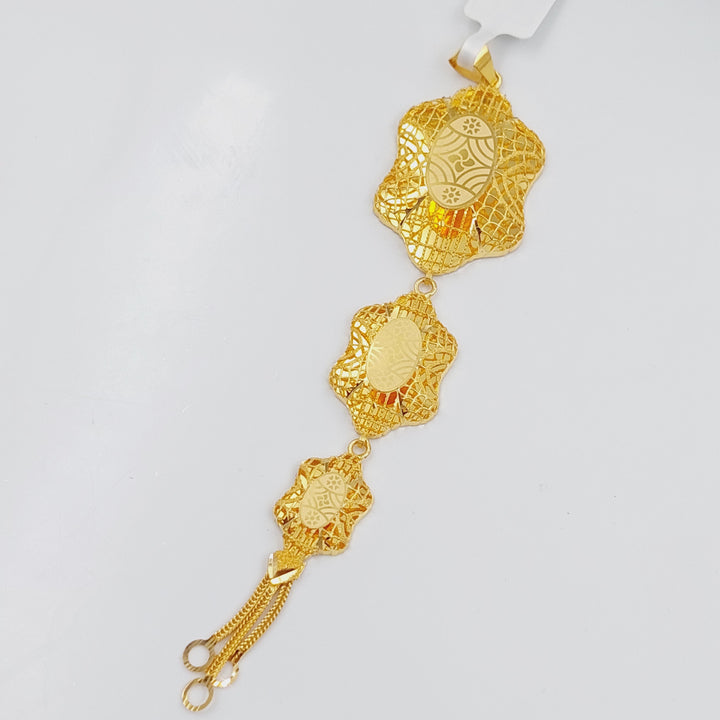 21K Gold Kuwaiti Pendant by Saeed Jewelry - Image 3