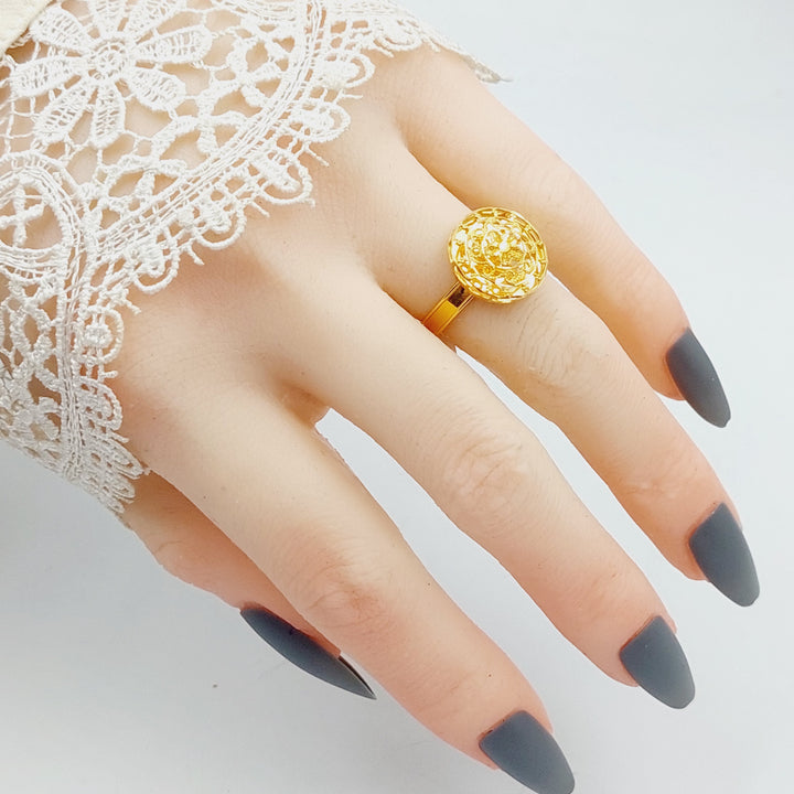 21K Gold Kuwaiti Ring by Saeed Jewelry - Image 6