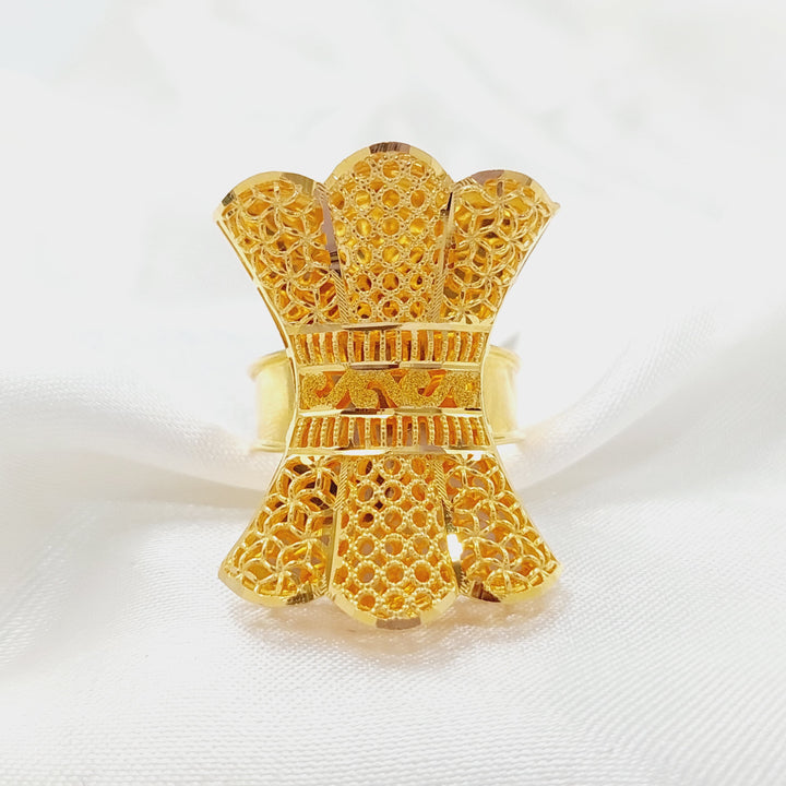 21K Gold Kuwaiti Ring by Saeed Jewelry - Image 2