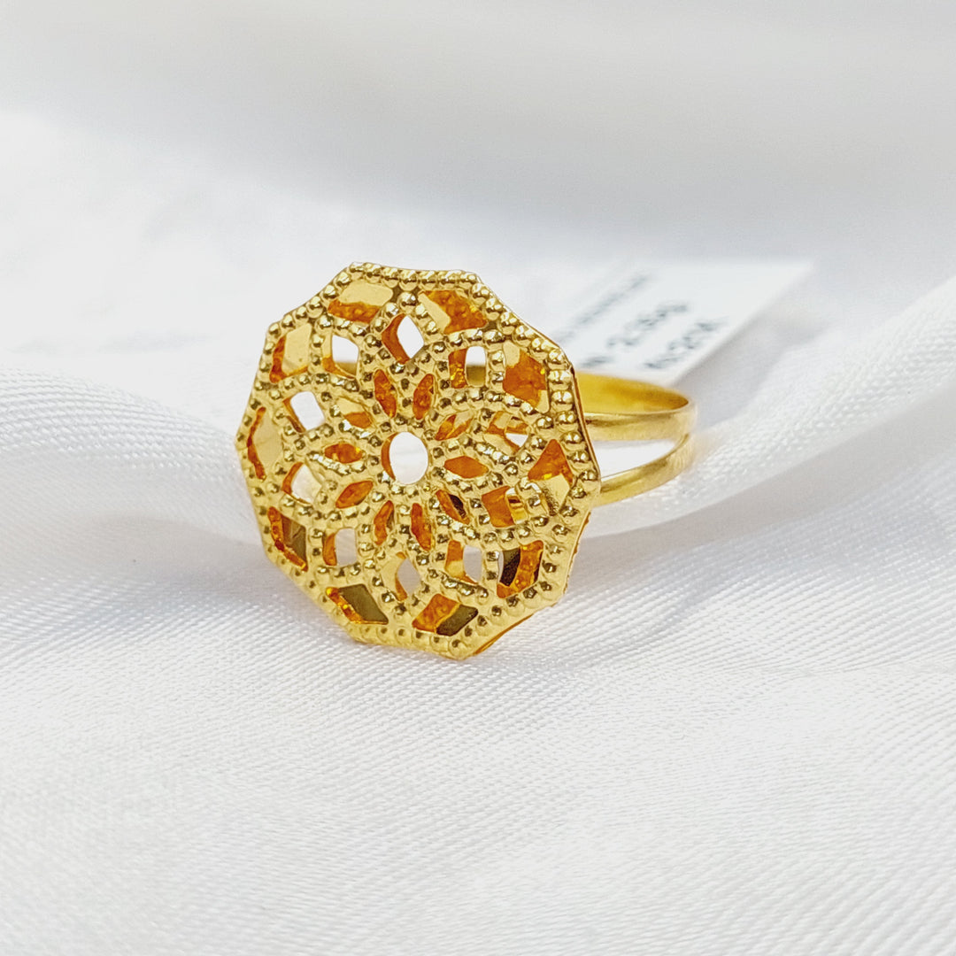 21K Gold Kuwaiti Ring by Saeed Jewelry - Image 3