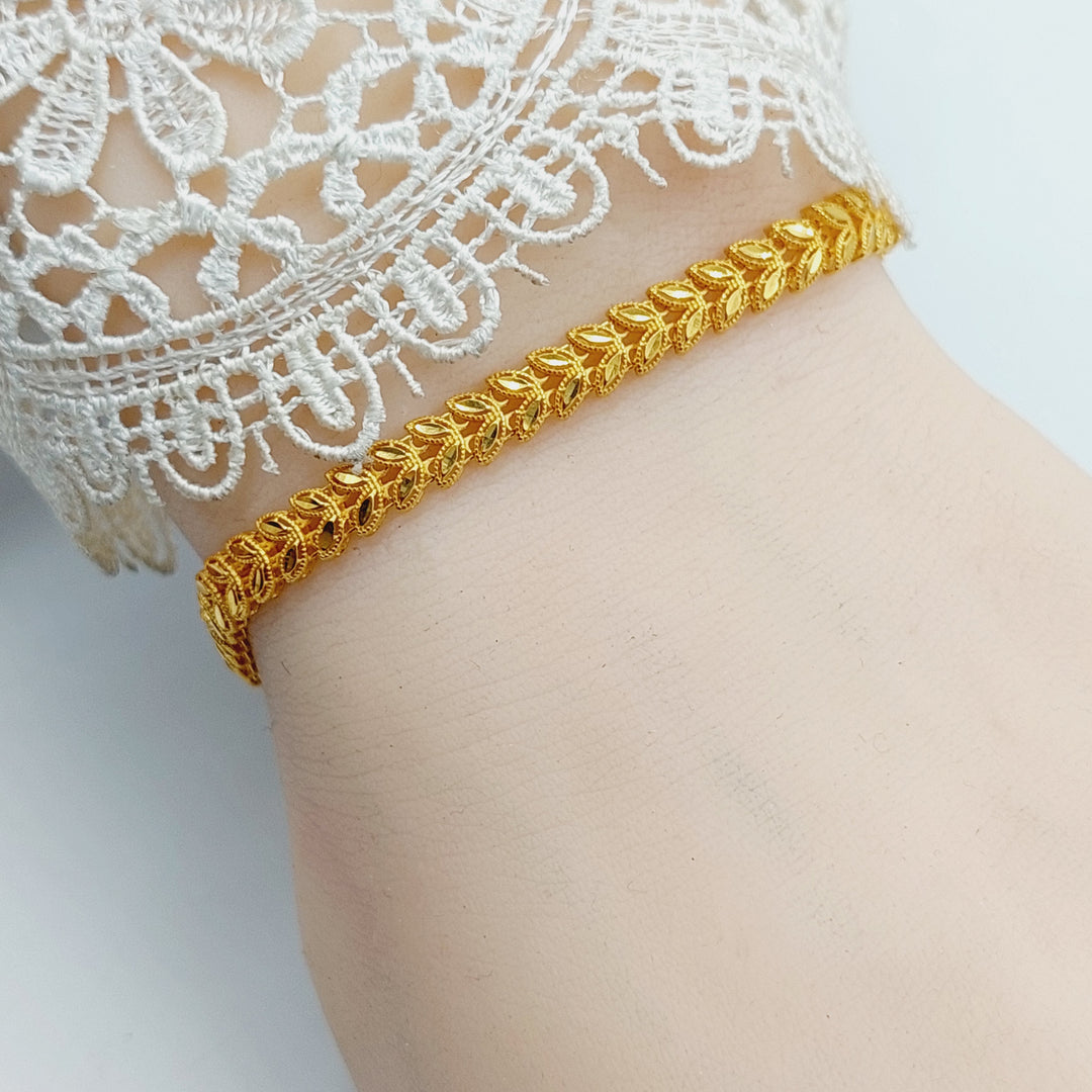 21K Gold Leaf Bracelet by Saeed Jewelry - Image 2