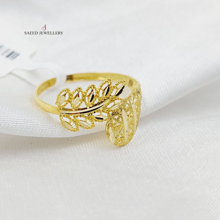 18K Gold Leaf Ring by Saeed Jewelry - Image 1
