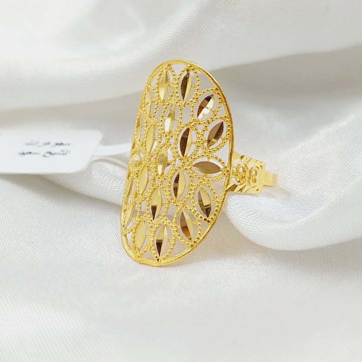 21K Gold Leaf Ring by Saeed Jewelry - Image 1