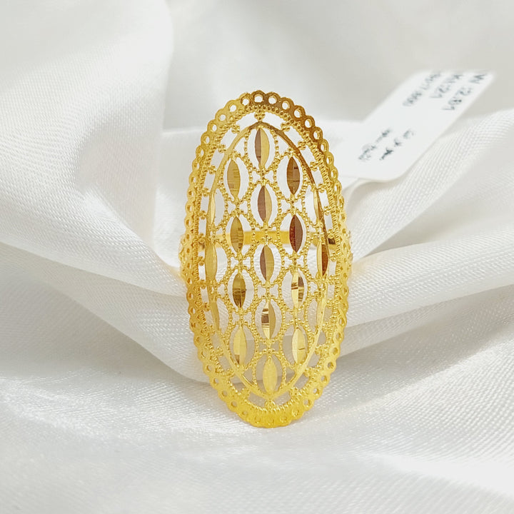 21K Gold Leaf Ring by Saeed Jewelry - Image 1