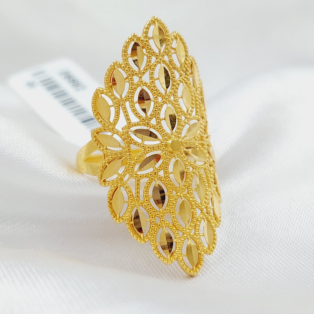 21K Gold Leaf Ring by Saeed Jewelry - Image 2