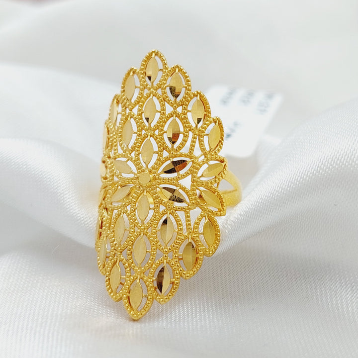 21K Gold Leaf Ring by Saeed Jewelry - Image 3