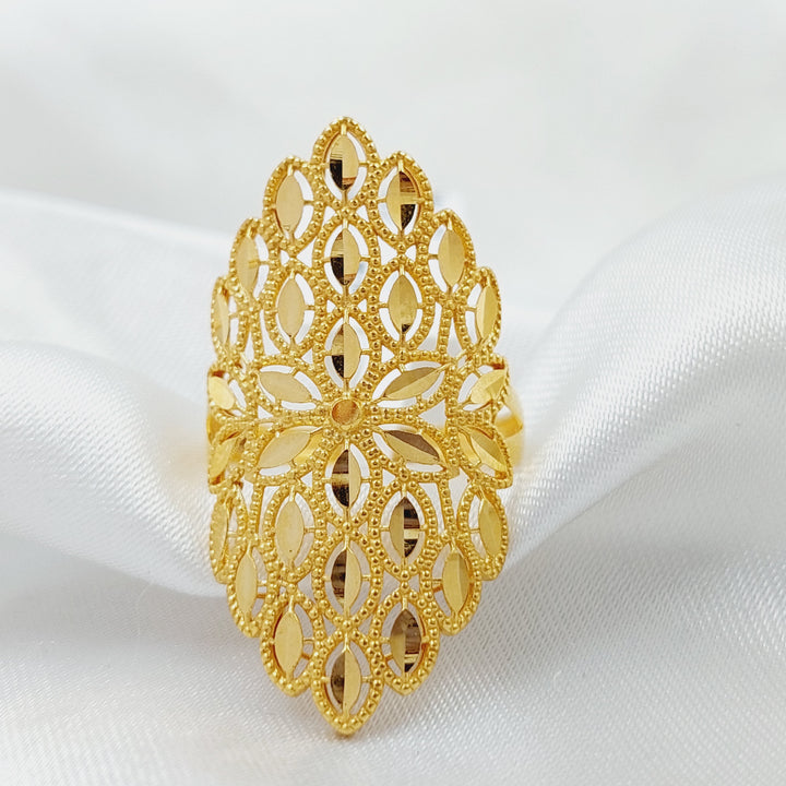 21K Gold Leaf Ring by Saeed Jewelry - Image 1