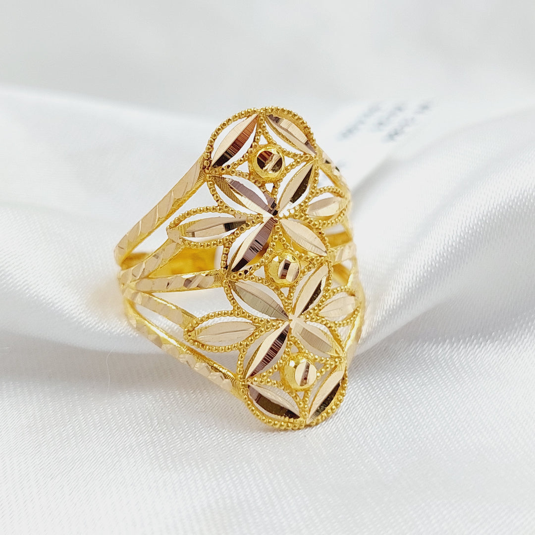 21K Gold Leaf Ring by Saeed Jewelry - Image 3