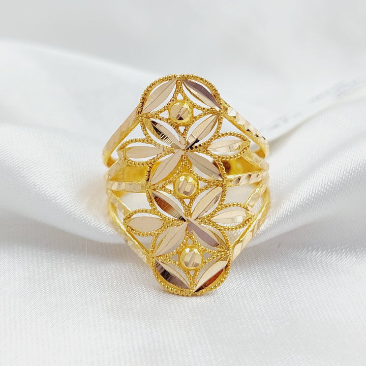 Leaf Ring  Made Of 21K Yellow Gold by Saeed Jewelry-28934