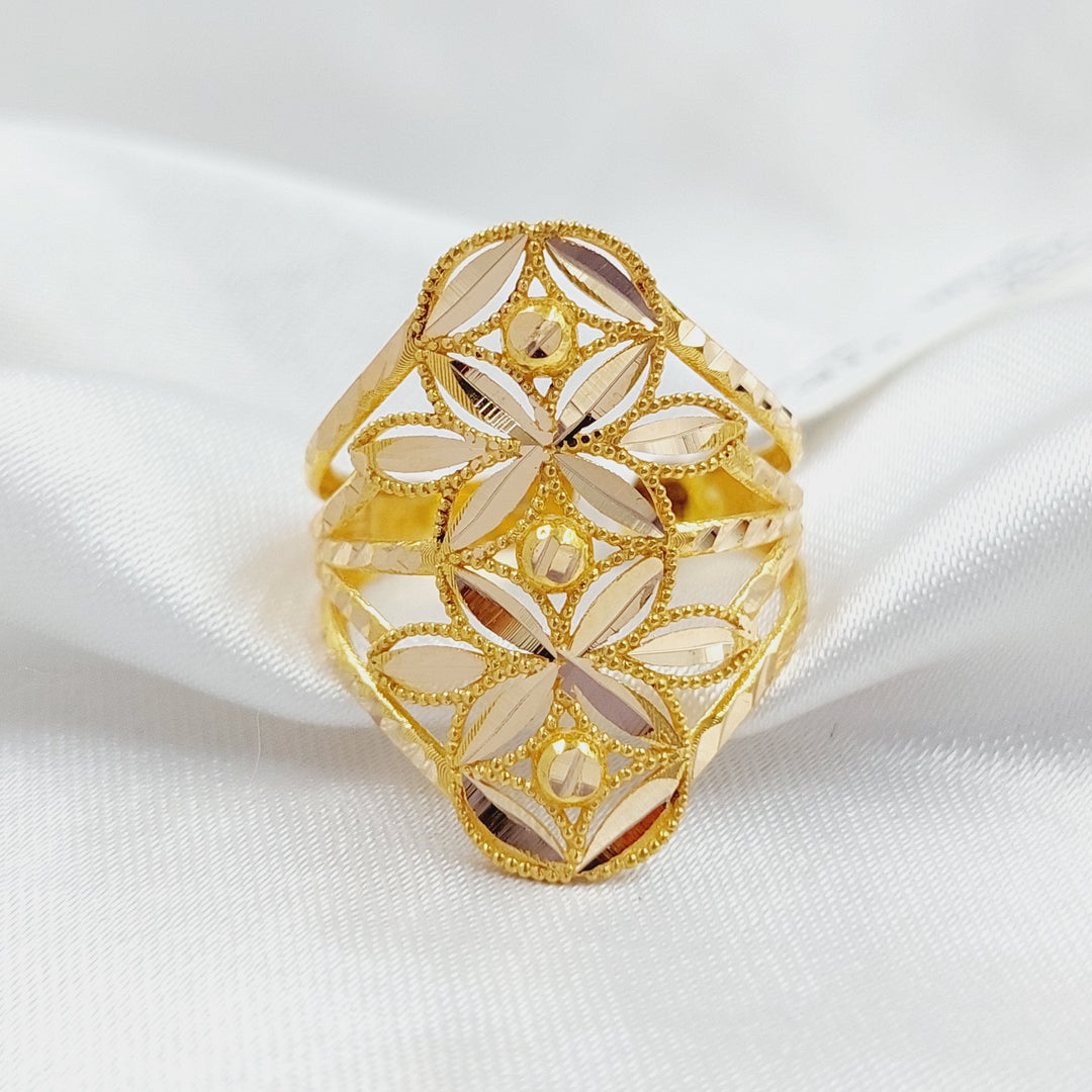 21K Gold Leaf Ring by Saeed Jewelry - Image 1