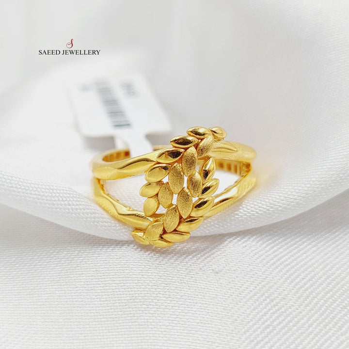 21K Gold Leaf Ring by Saeed Jewelry - Image 1