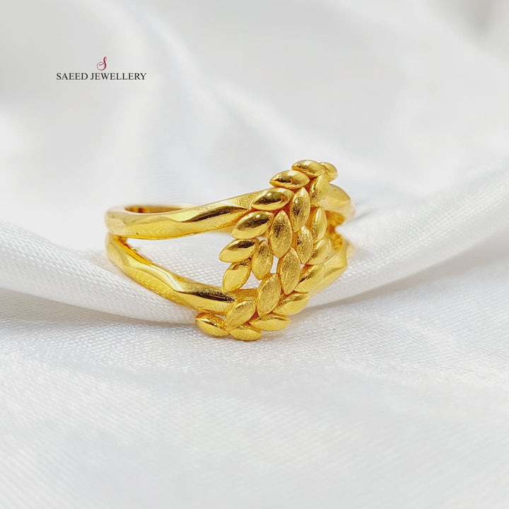Leaf Ring  Made of 21K Yellow Gold by Saeed Jewelry-31012