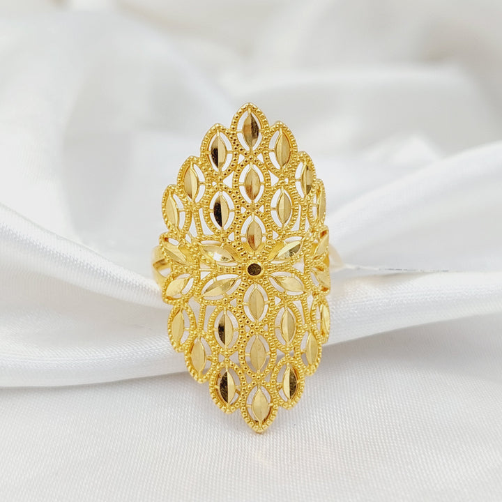 Leaf Ring  Made of 21K Yellow Gold by Saeed Jewelry-31022