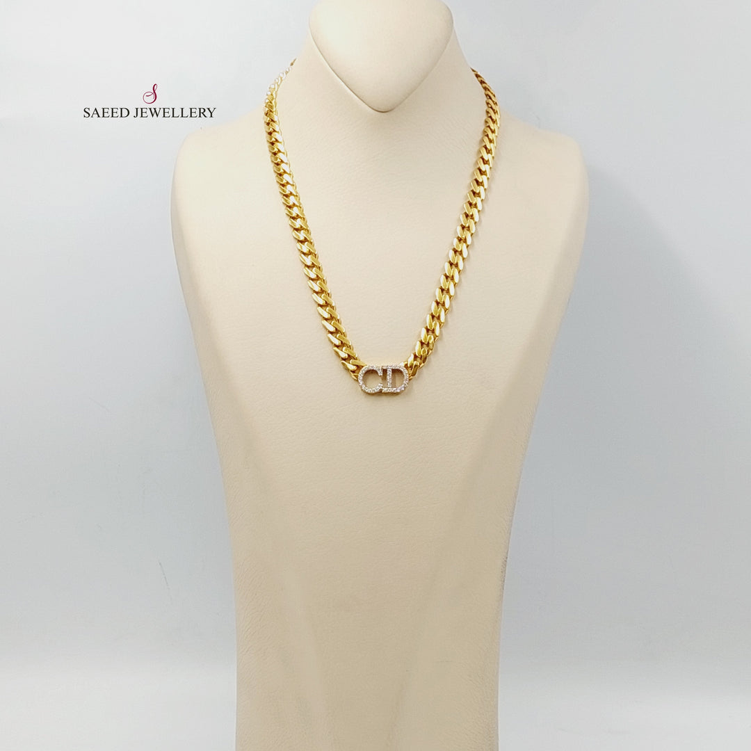 Letters Necklace Made Of 21K Yellow Gold by Saeed Jewelry-30712