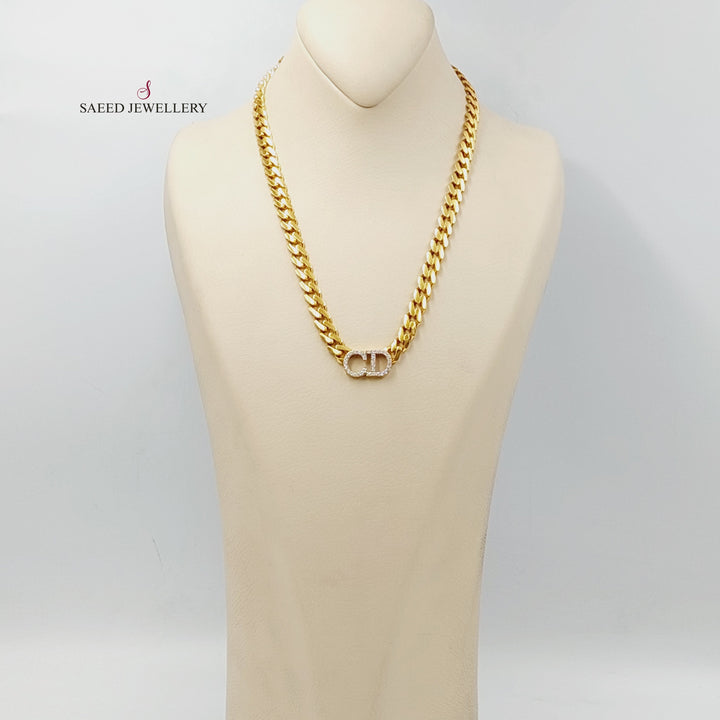 Letters Necklace Made Of 21K Yellow Gold by Saeed Jewelry-30712